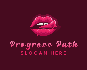 Sexy Woman Lips logo design