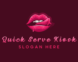 Sexy Woman Lips logo design