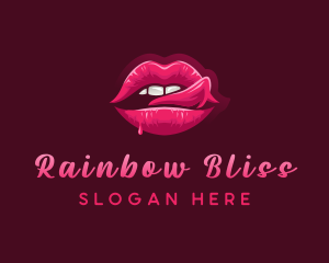 Sexy Woman Lips logo design