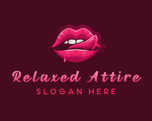 Sexy Woman Lips logo design