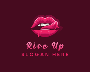 Sexy Woman Lips logo design