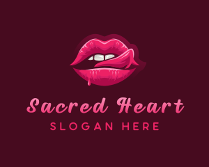 Sexy Woman Lips logo design