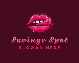 Sexy Woman Lips logo design