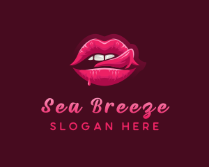 Sexy Woman Lips logo design