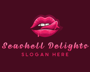 Sexy Woman Lips logo design