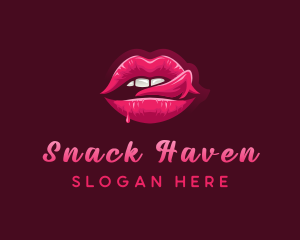 Sexy Woman Lips logo design