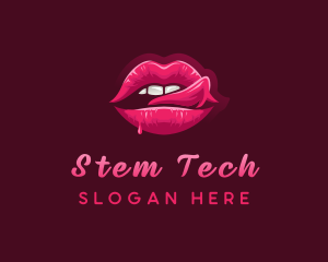 Sexy Woman Lips logo design