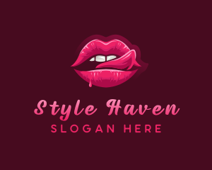 Sexy Woman Lips logo design