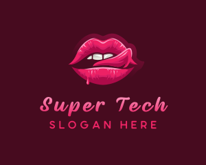 Sexy Woman Lips logo design