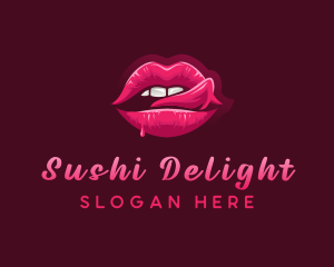 Sexy Woman Lips logo design