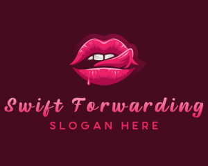 Sexy Woman Lips logo design