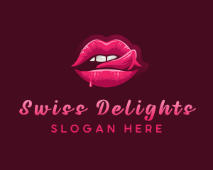 Sexy Woman Lips logo design