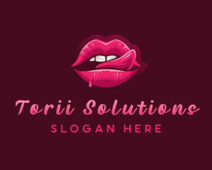 Sexy Woman Lips logo design