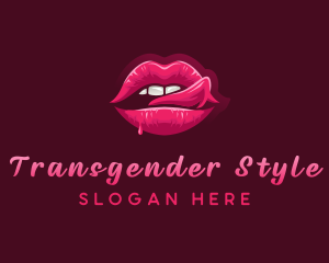 Sexy Woman Lips logo design