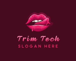 Sexy Woman Lips logo design