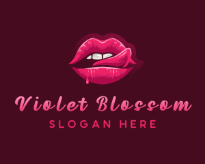 Sexy Woman Lips logo design