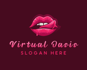 Sexy Woman Lips logo design