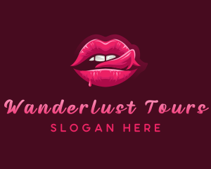 Sexy Woman Lips logo design