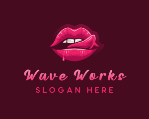 Sexy Woman Lips logo design