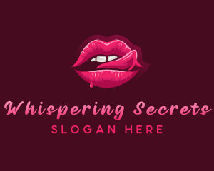 Sexy Woman Lips logo design