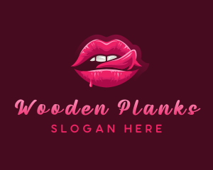 Sexy Woman Lips logo design