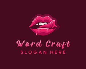 Sexy Woman Lips logo design