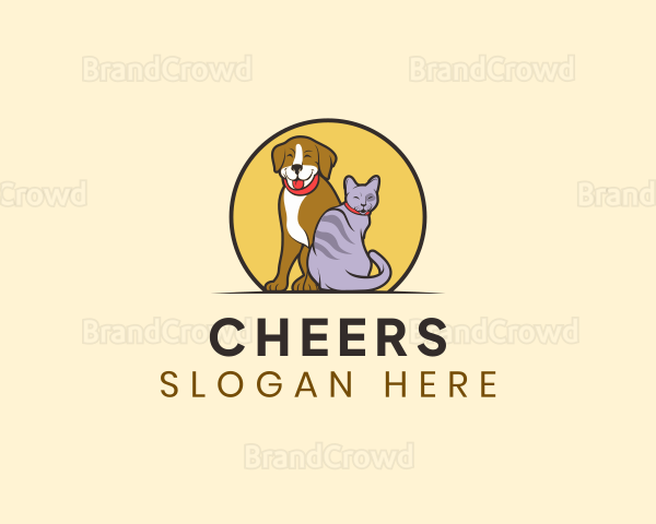 Happy Pet Animal Logo