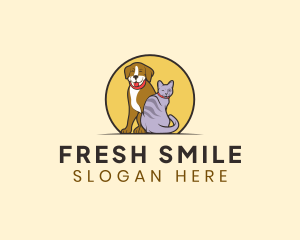 Happy Pet Animal logo design