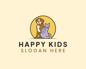 Happy Pet Animal logo design