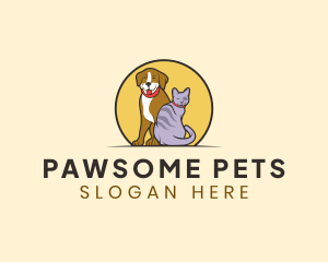 Happy Pet Animal logo design