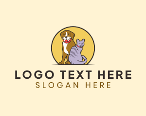 Happy Pet Animal Logo