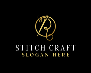 Sew - Luxury Sewing Needle logo design