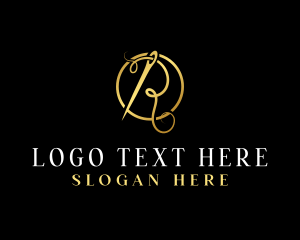 Clothes - Luxury Sewing Needle logo design
