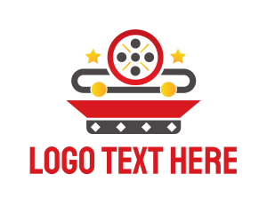 Movie Review - Movie Reel App logo design