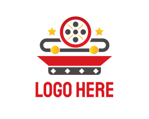 Video - Movie Reel App logo design