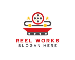 Movie Reel App logo design