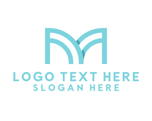 Drafting - Modern Professional Business Letter M logo design