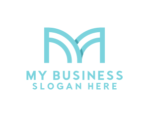 Modern Professional Business Letter M logo design