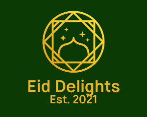 Eid - Religious Mosque Star logo design