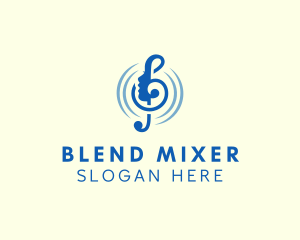 Mixing - Female Clef Music logo design