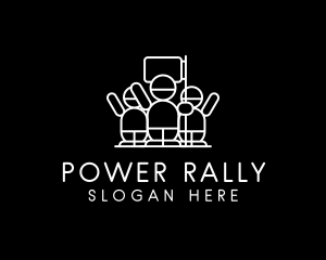 Rally - Protest Rally People logo design