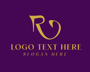 Golden - Generic Boutique Letter R logo design