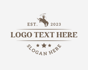 Farm - Western Cowboy Rodeo logo design