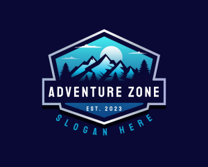 Hiking Adventure Travel logo design