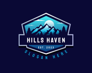 Hiking Adventure Travel logo design