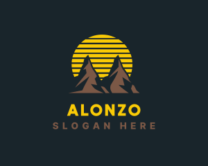 Outdoor Sunset Mountain  Logo