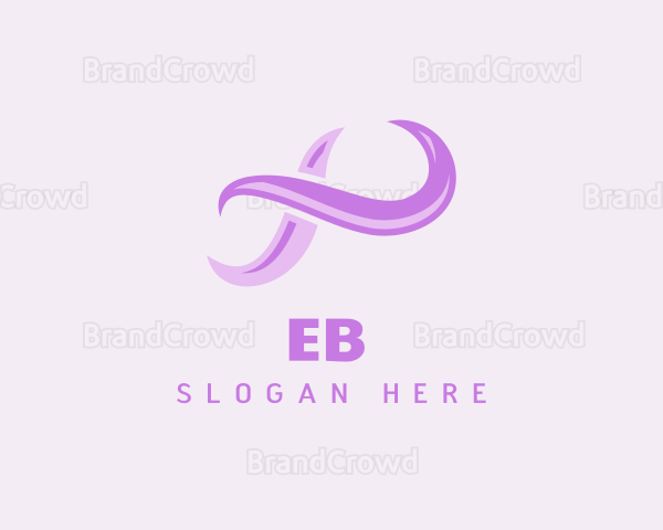 Purple Abstract Loop Logo