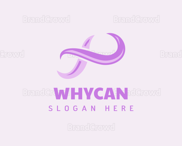 Purple Abstract Loop Logo