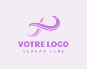 Purple Abstract Loop Logo