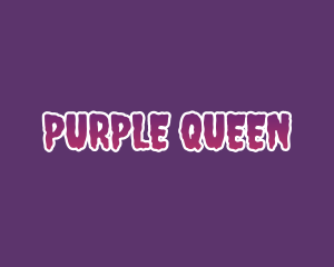 Purple Horror Font logo design